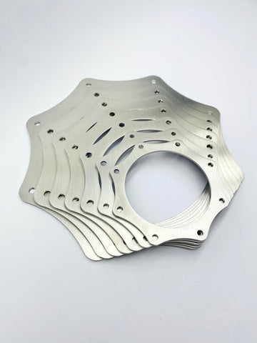 Stainless steel exhaust trim ring