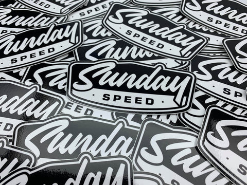 Sunday Speed traditional logo sticker