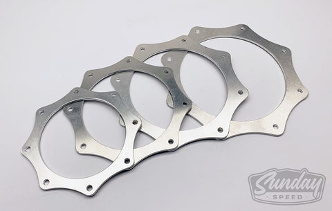 Aluminium exhaust trim ring